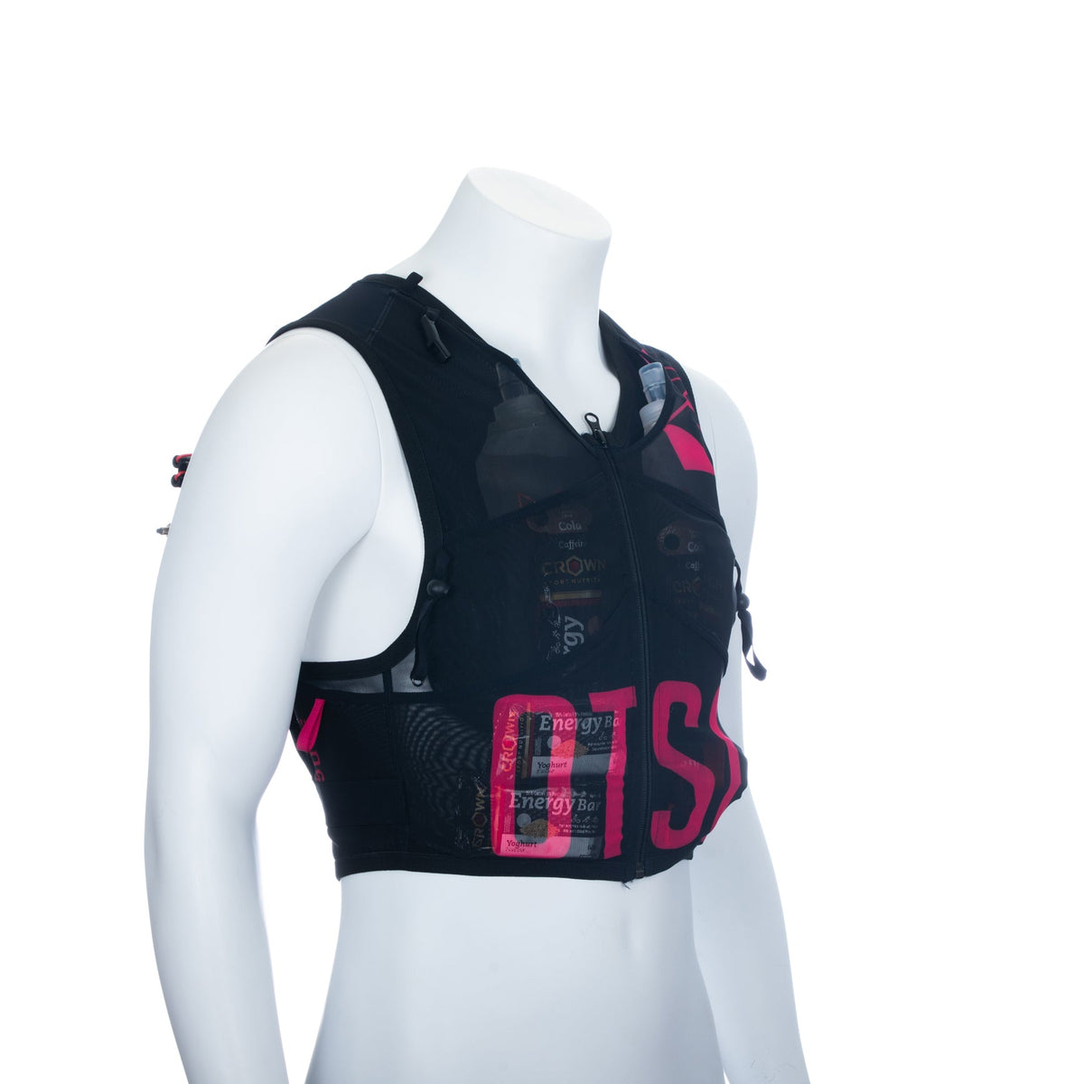OTSO Trailrunning-Rucksack - Black & Pink – Produktansicht 45