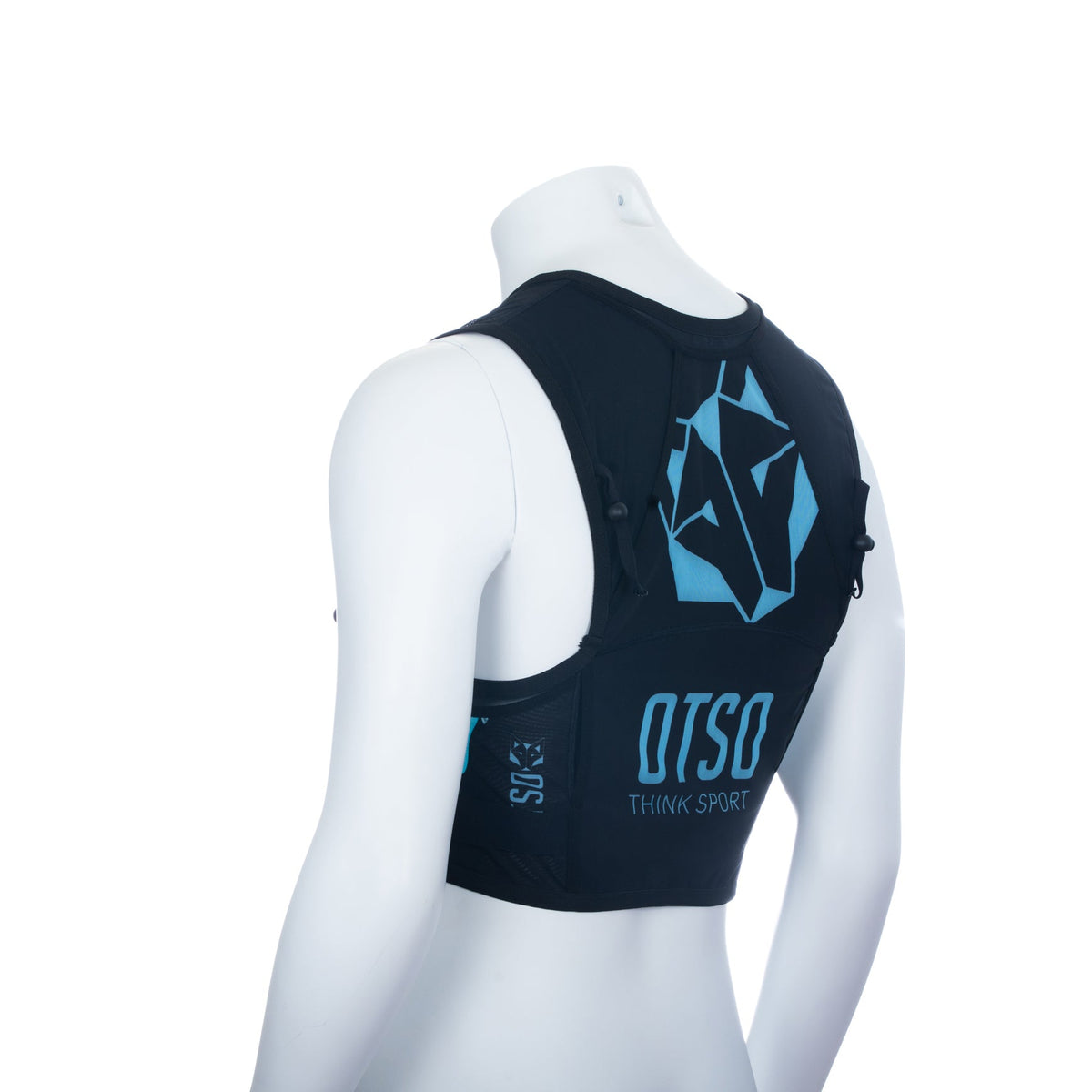 OTSO Trailrunning-Rucksack - Black & Turquoise – Produktansicht 38