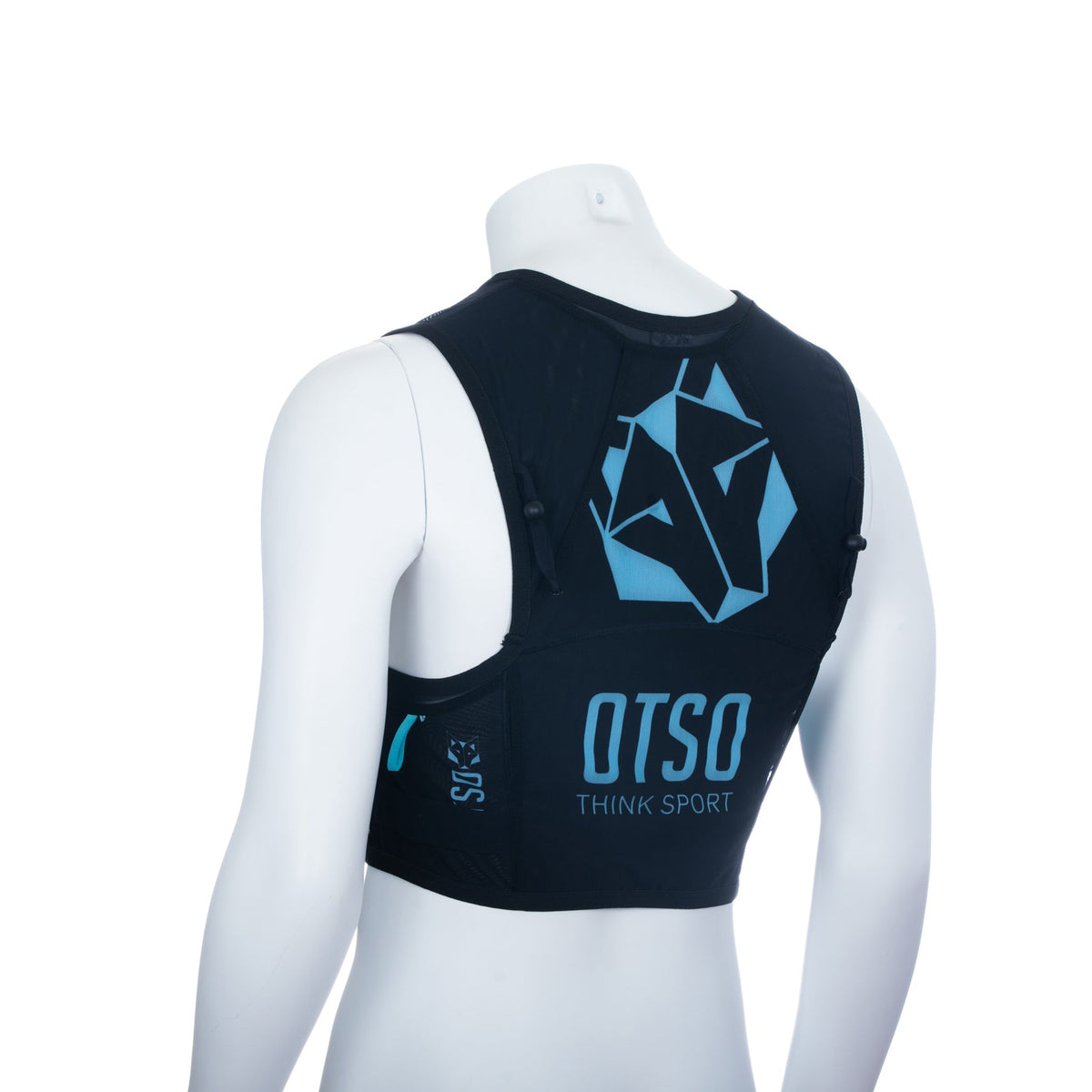 OTSO Trailrunning-Rucksack - Black & Turquoise – Produktansicht 39