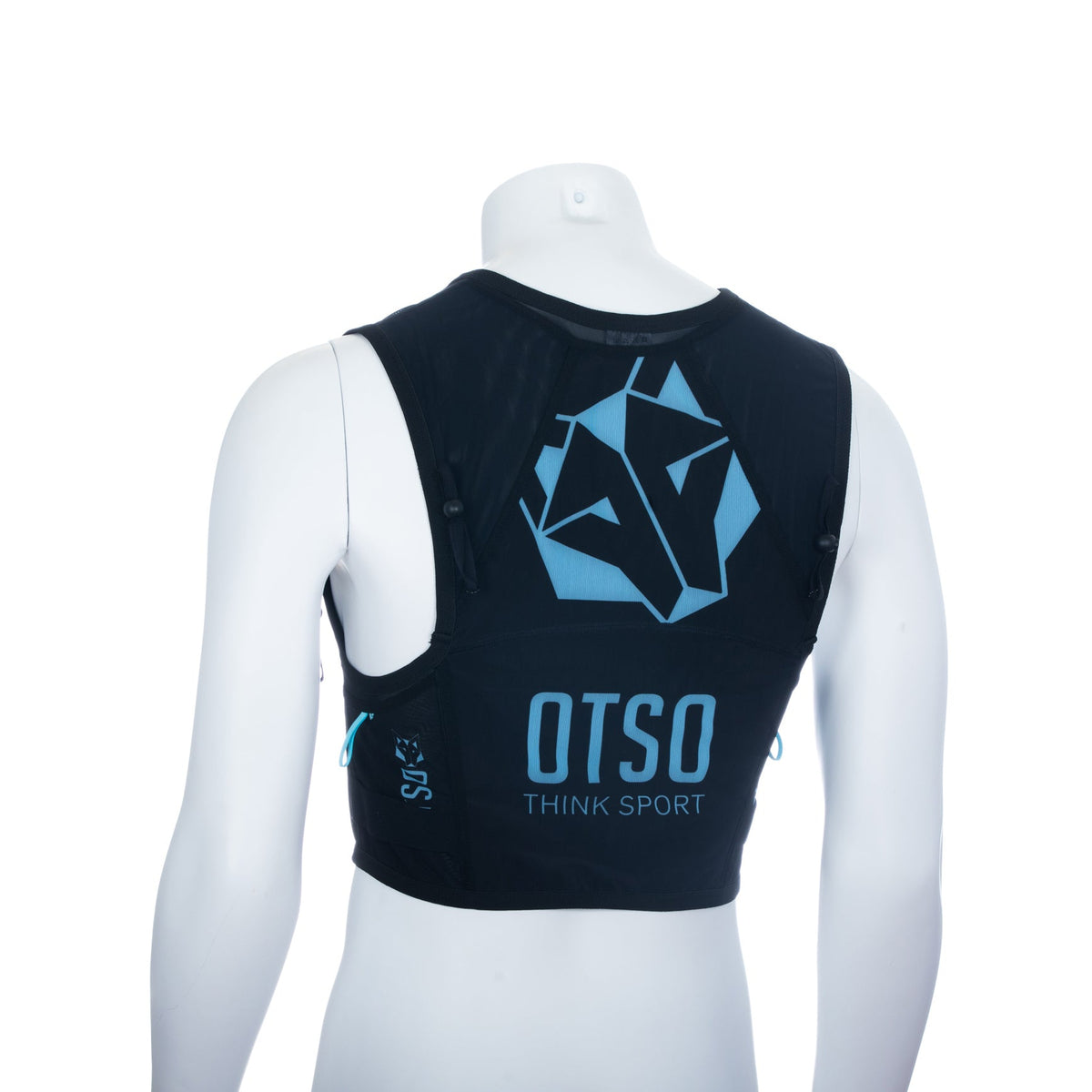 OTSO Trailrunning-Rucksack - Black & Turquoise – Produktansicht 40