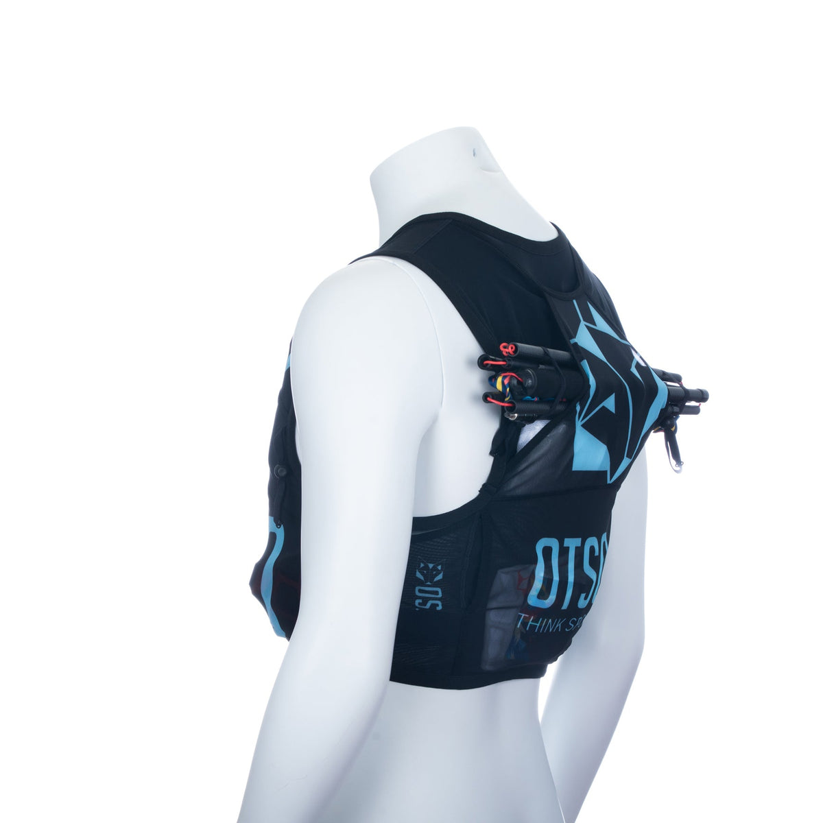 OTSO Trailrunning-Rucksack - Black & Turquoise – Produktansicht 15