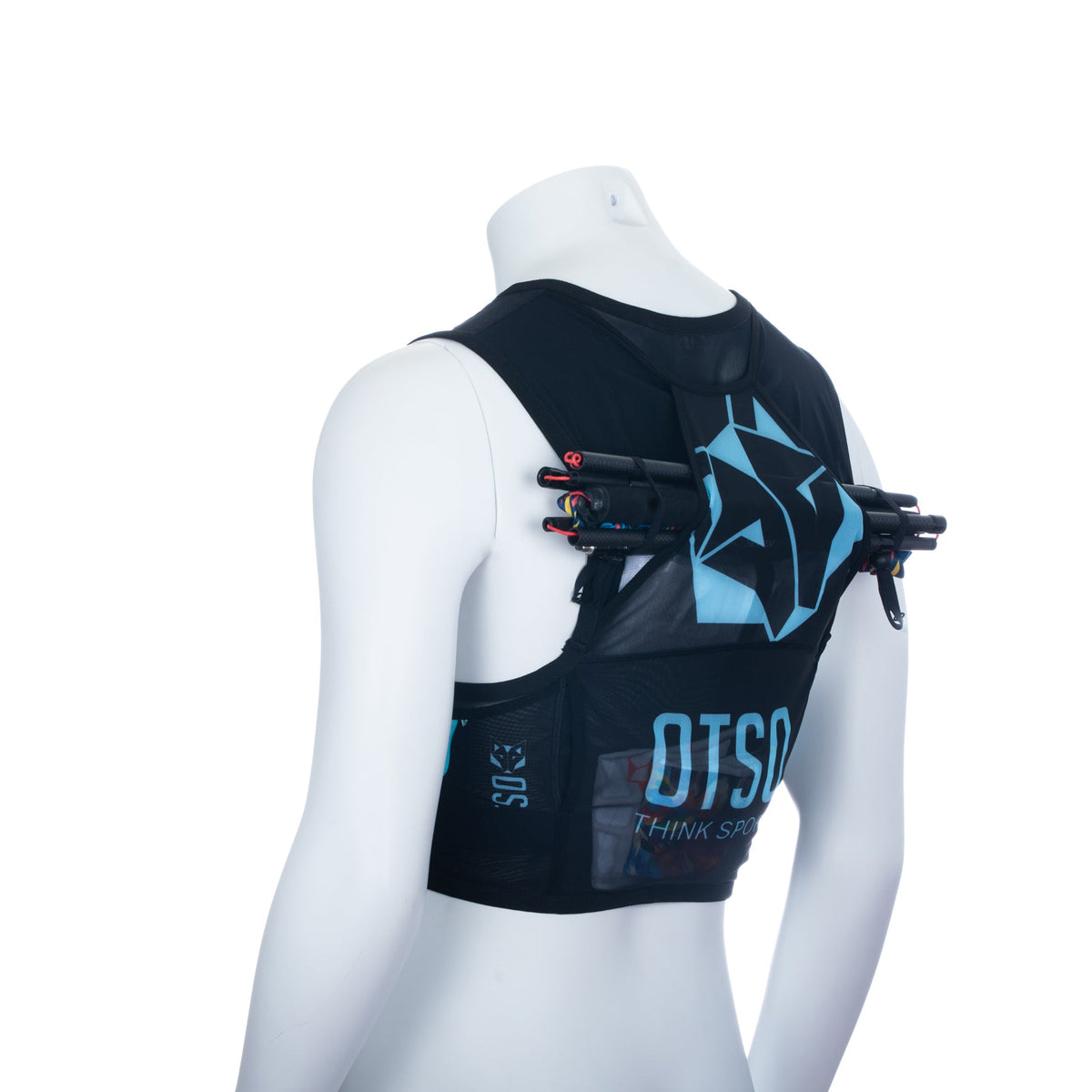 OTSO Trailrunning-Rucksack - Black & Turquoise – Produktansicht 16