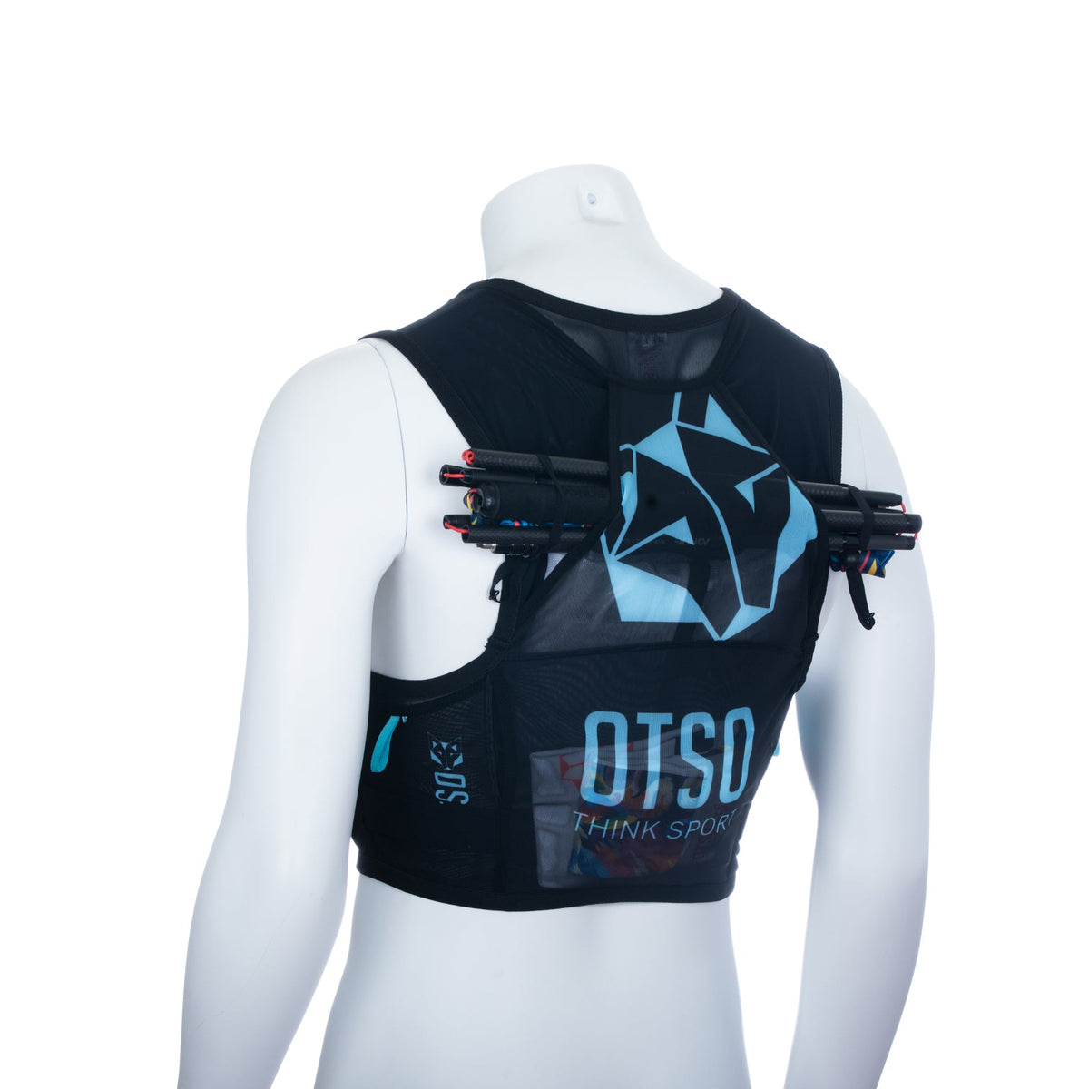 OTSO Trailrunning-Rucksack - Black & Turquoise – Produktansicht 17