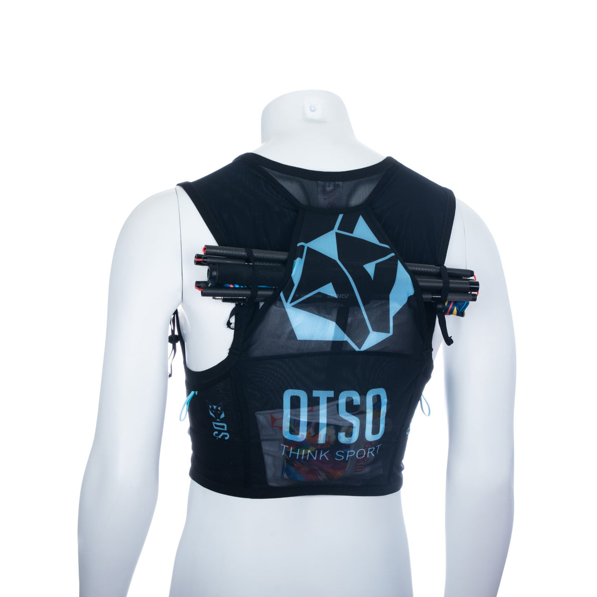 OTSO Trailrunning-Rucksack - Black & Turquoise – Produktansicht 18
