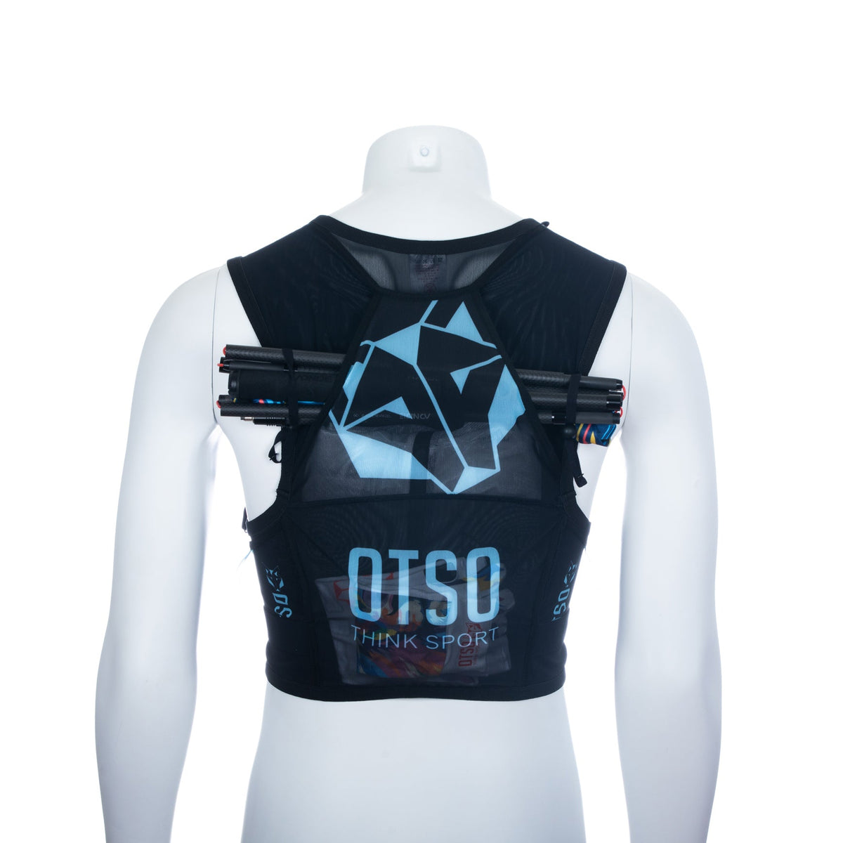 OTSO Trailrunning-Rucksack - Black & Turquoise – Produktansicht 19