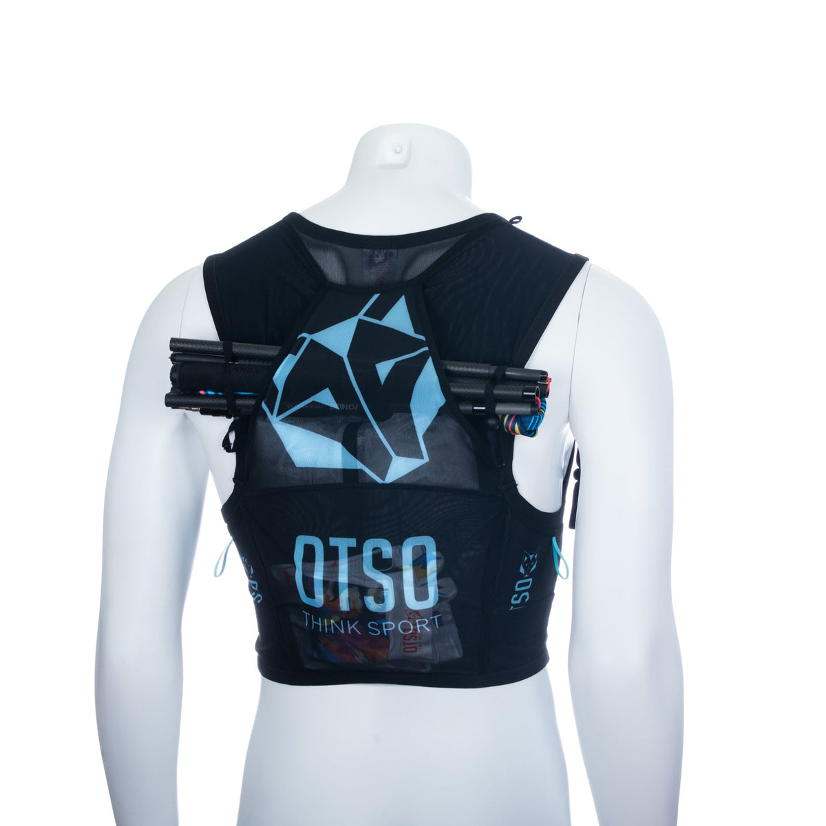 OTSO Trailrunning-Rucksack - Black & Turquoise – Produktansicht 20