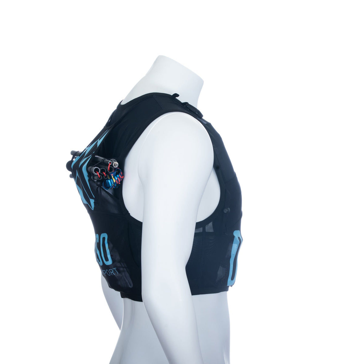 OTSO Trailrunning-Rucksack - Black & Turquoise – Produktansicht 23