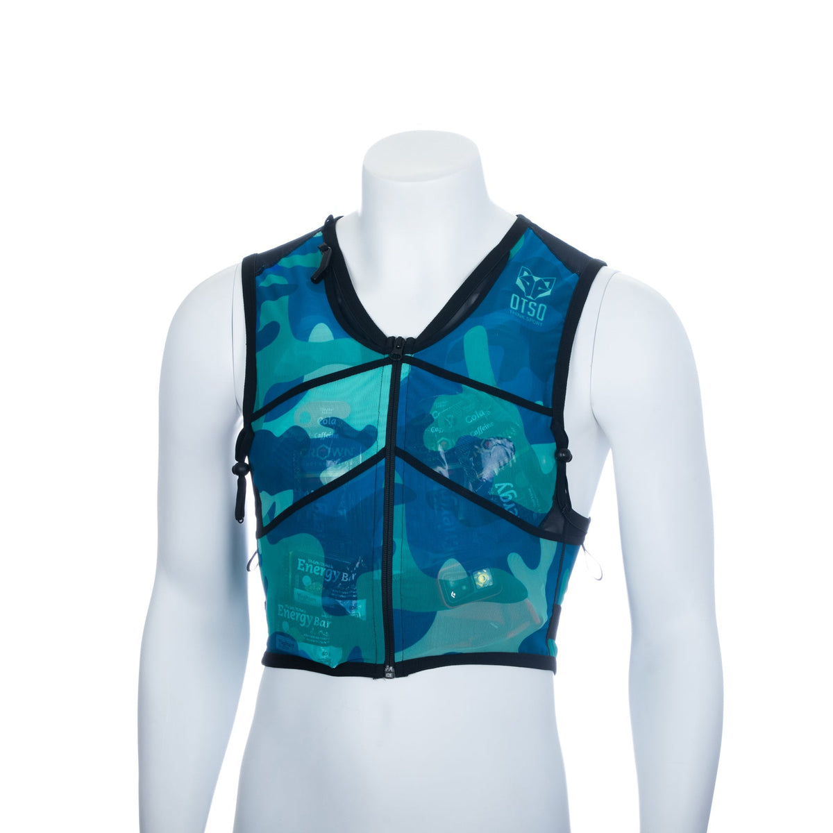 OTSO Trailrunning-Rucksack - Camo Blue – Produktansicht 28