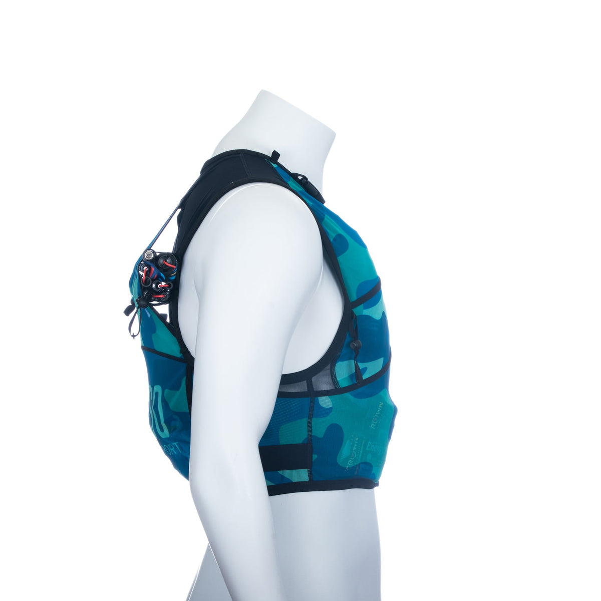 OTSO Trailrunning-Rucksack - Camo Blue – Produktansicht 45