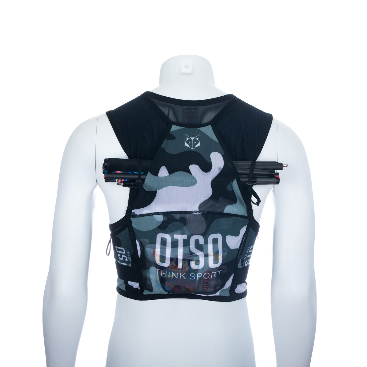 OTSO Trailrunning-Rucksack - Camo Grey – Produktansicht 40