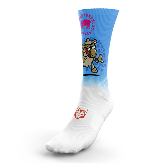 OTSO Sublimierte Sportsocken - Kukuxumusu Chatty Runner – Produktansicht
