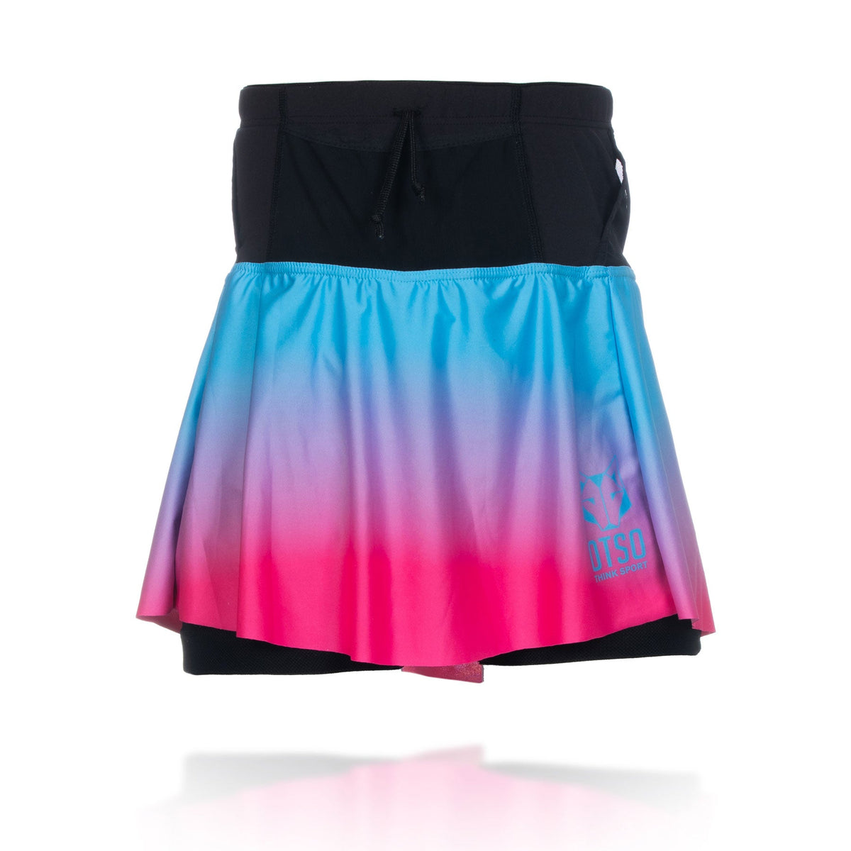 OTSO Damen Sportrock - Light Blue & Fluo Pink – Produktansicht