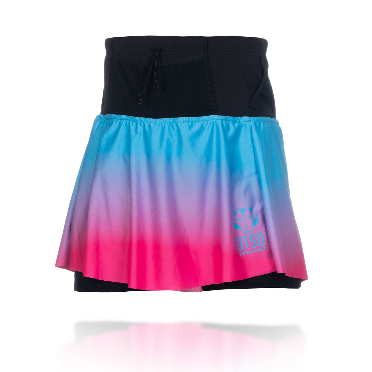 OTSO Damen Sportrock - Light Blue & Fluo Pink – Produktansicht 2