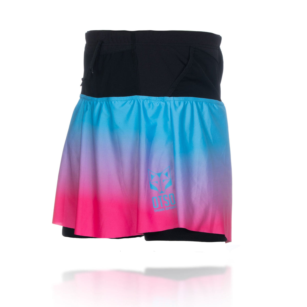 OTSO Damen Sportrock - Light Blue & Fluo Pink – Produktansicht 4