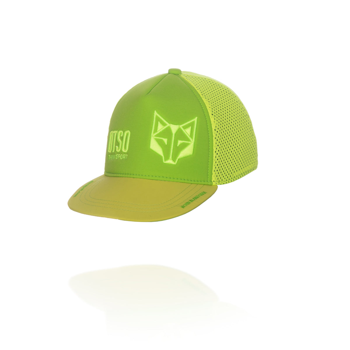 OTSO Snapback-Cap - Fluo Green & Fluo Yellow – Produktansicht 3