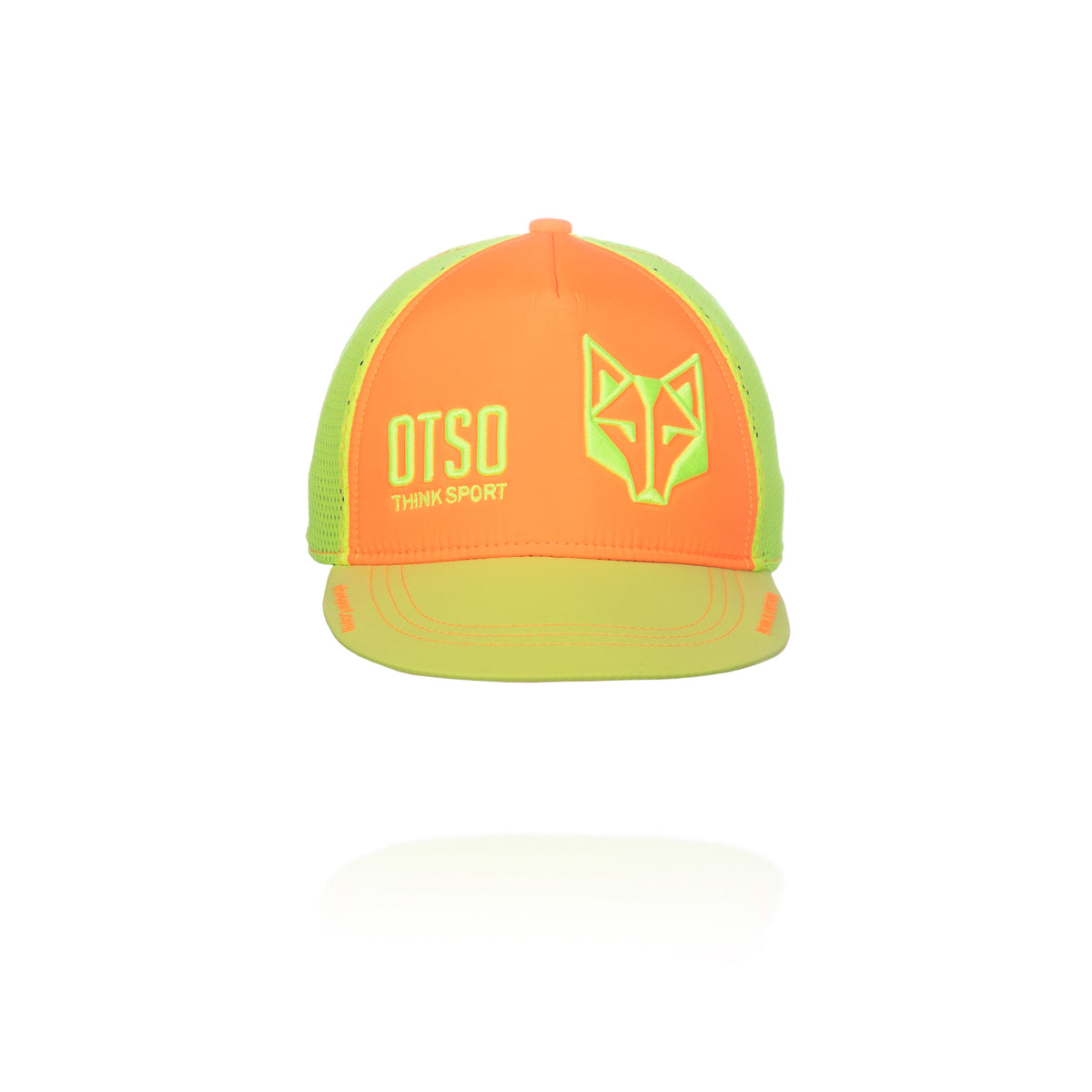 OTSO Snapback-Cap - Fluo Orange & Fluo Yellow – Produktansicht 2
