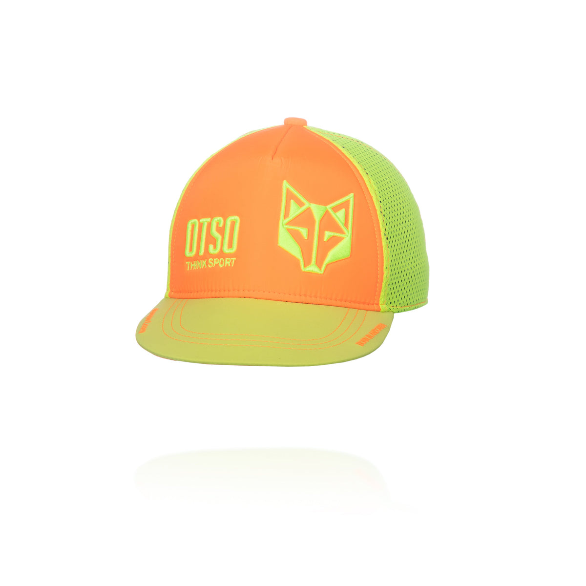 OTSO Snapback-Cap - Fluo Orange & Fluo Yellow – Produktansicht 3
