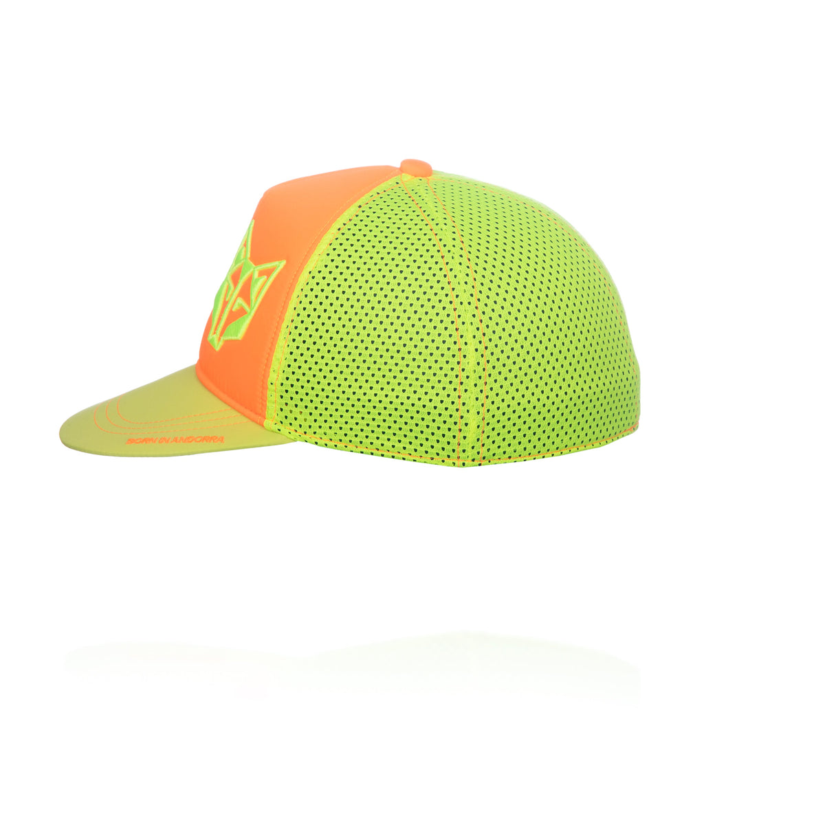 OTSO Snapback-Cap - Fluo Orange & Fluo Yellow – Produktansicht 9