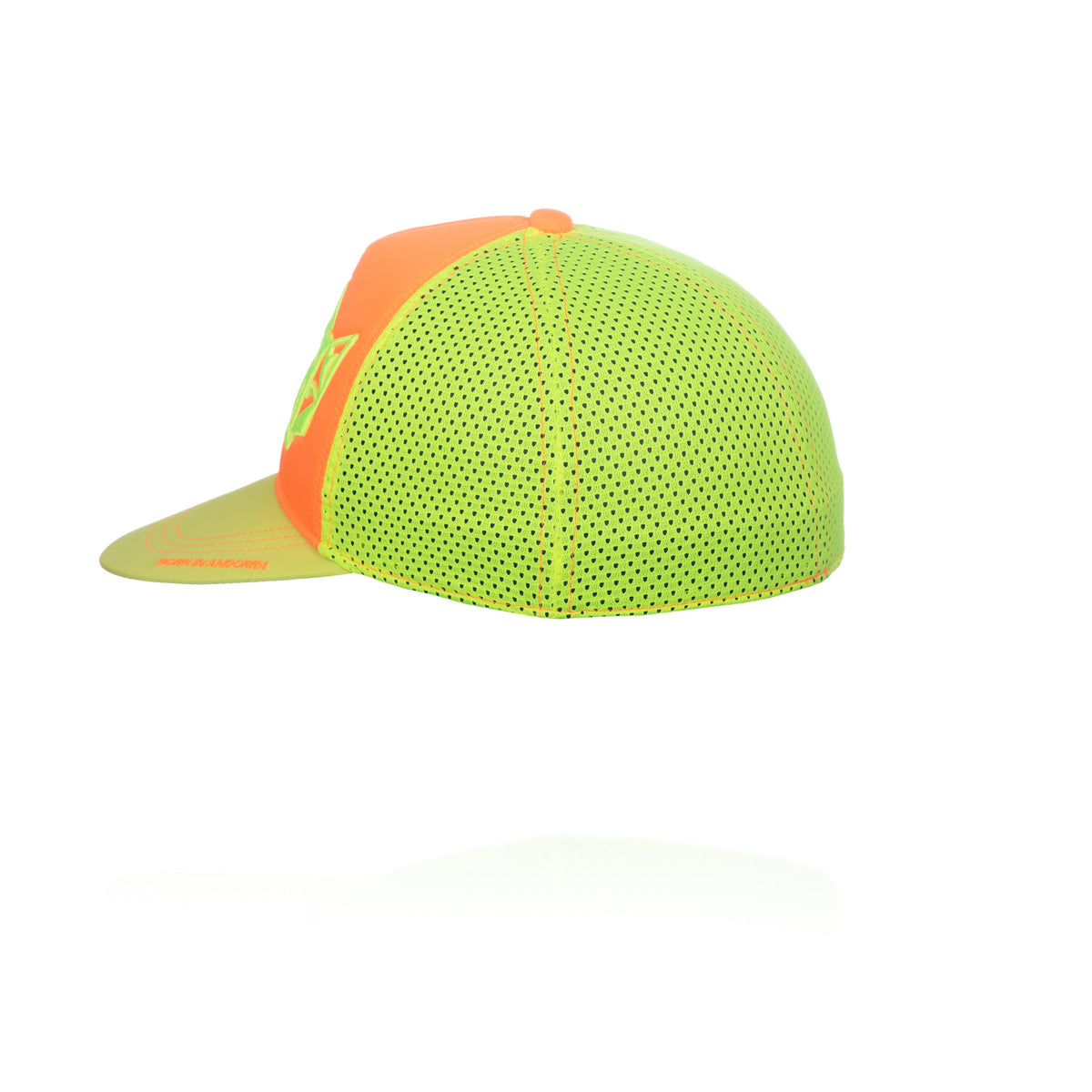 OTSO Snapback-Cap - Fluo Orange & Fluo Yellow – Produktansicht 10