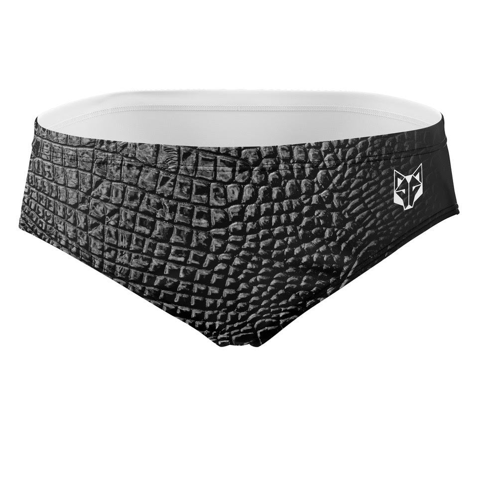 OTSO Herren Badehose Slip - Black Snake – Produktansicht