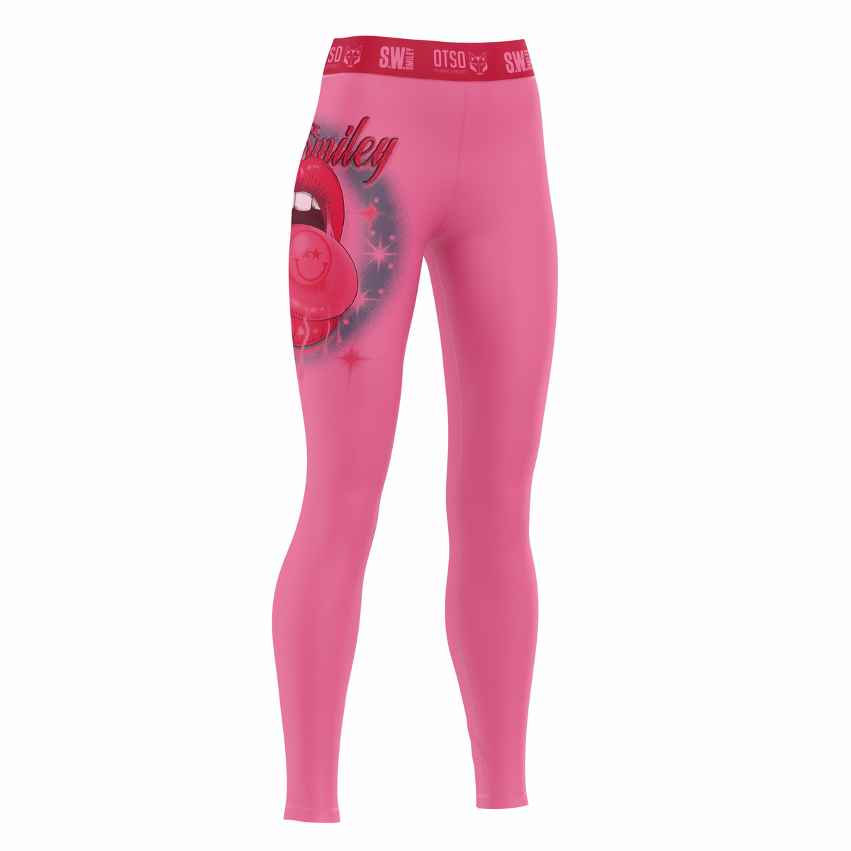 OTSO Damen Sportleggings - S.W.Smiley Hella Good – Produktansicht