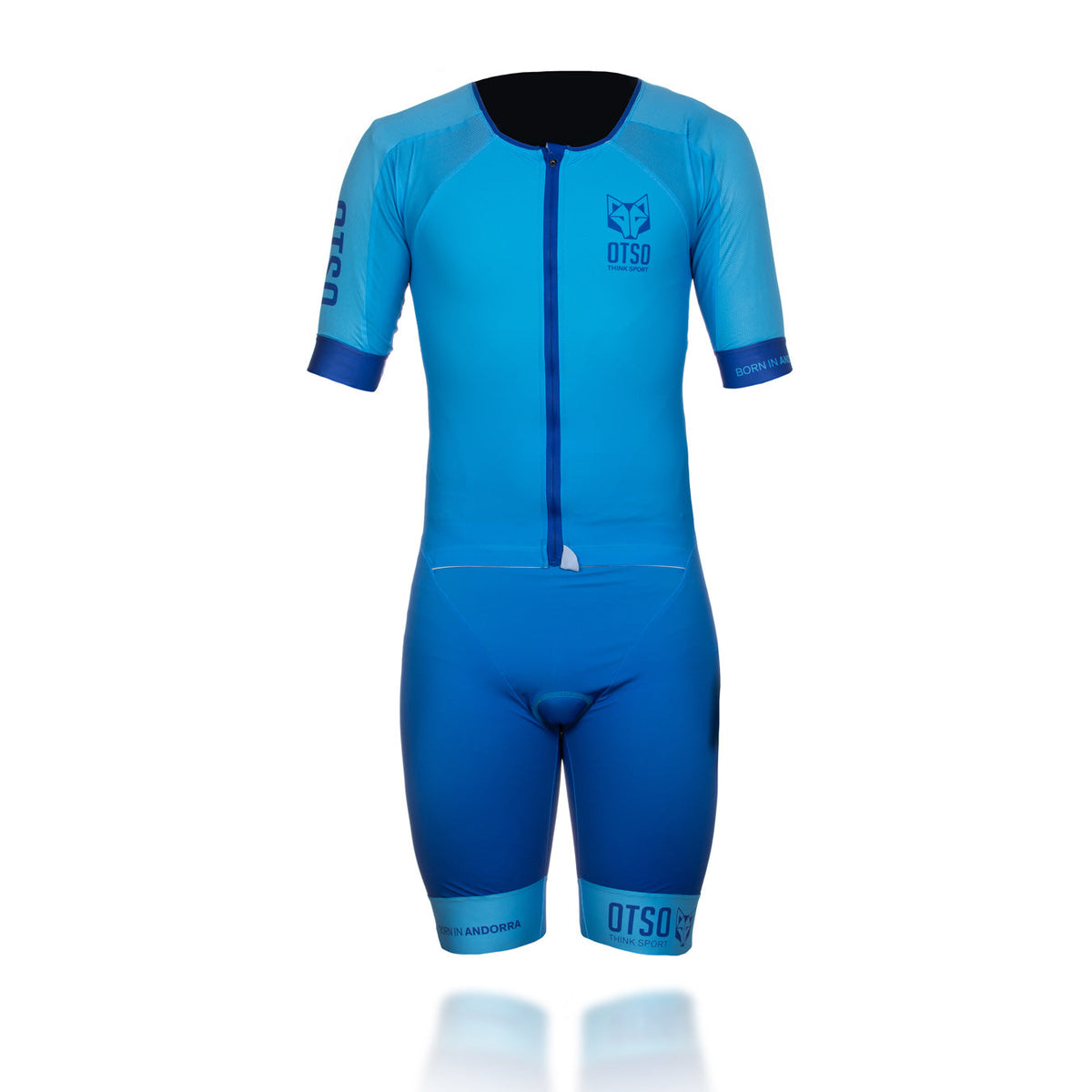 OTSO Herren Triathlonanzug - Light Blue & Electric Blue – Produktansicht