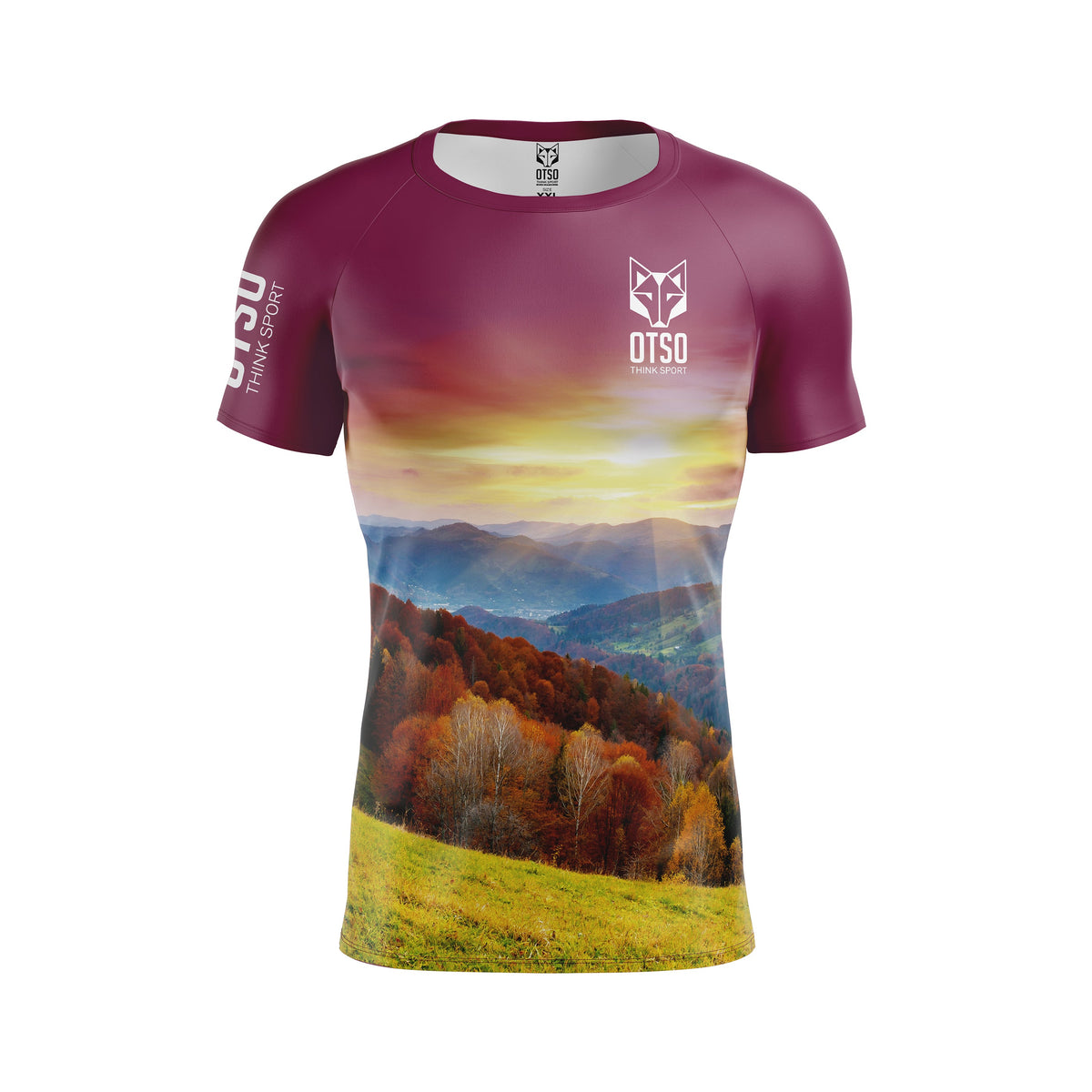 OTSO Herren Kurzarm-Funktionsshirt - Autumn – Produktansicht