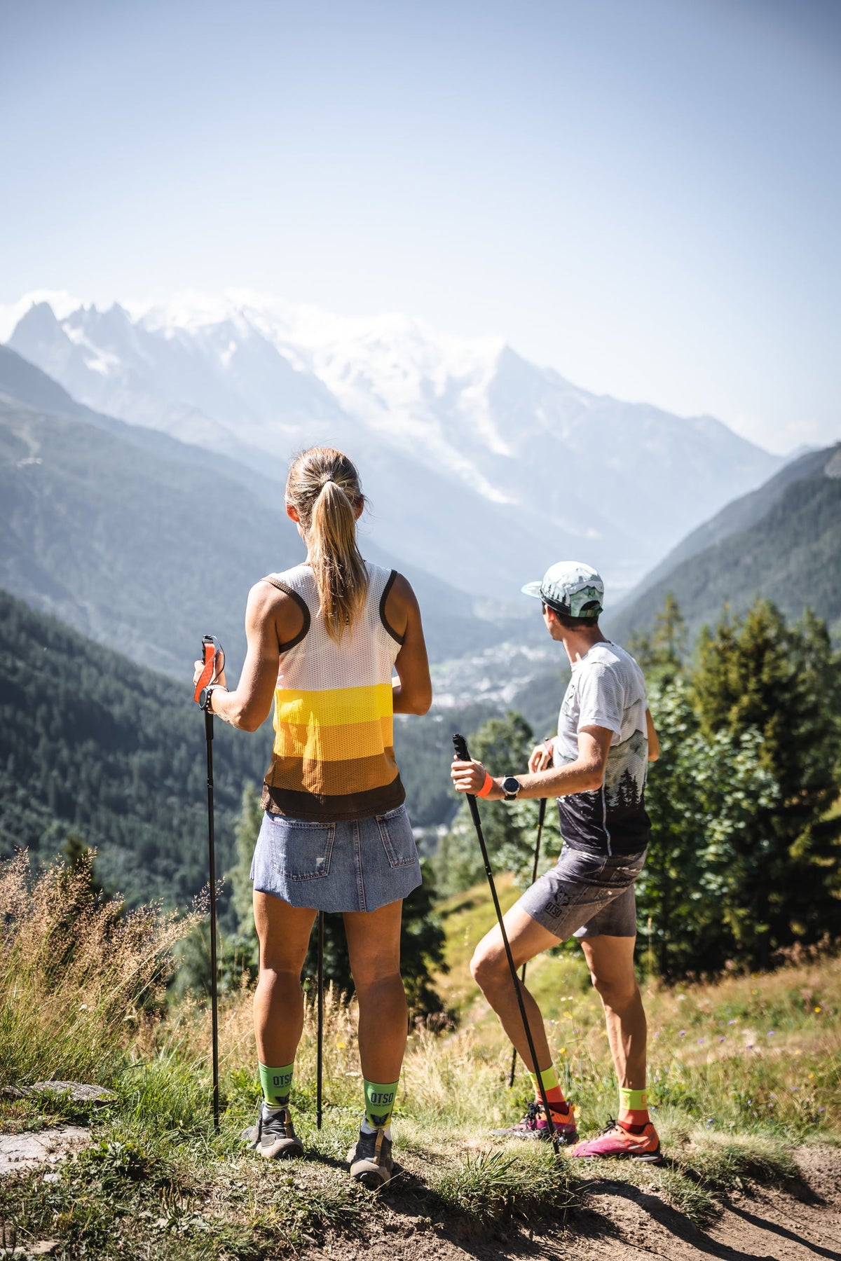 OTSO Ultraleichte faltbare Carbonstöcke für Trailrunning und Trekking - Schwarz – Produktansicht 5