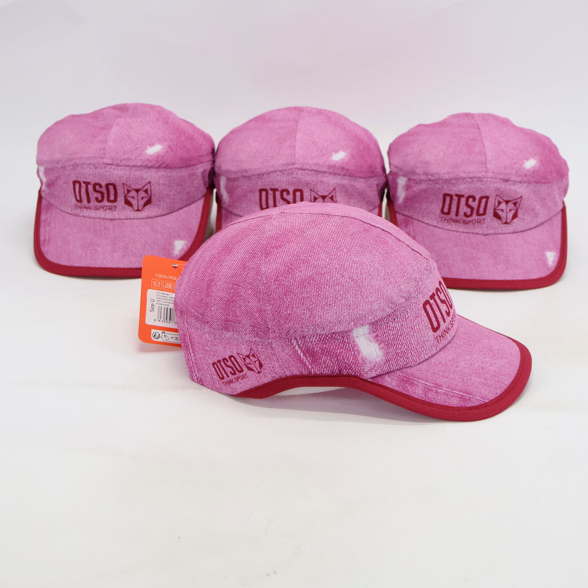 OTSO Pro-Racing-Cap - Pink Jeans – Produktansicht