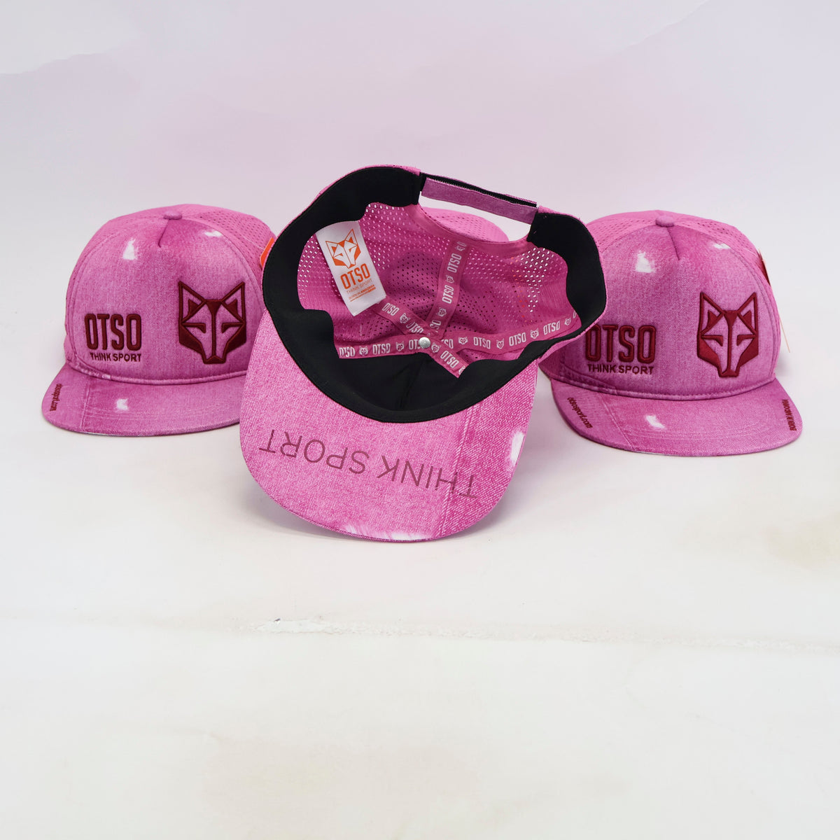 OTSO Snapback-Cap - Pink Jeans – Produktansicht 3