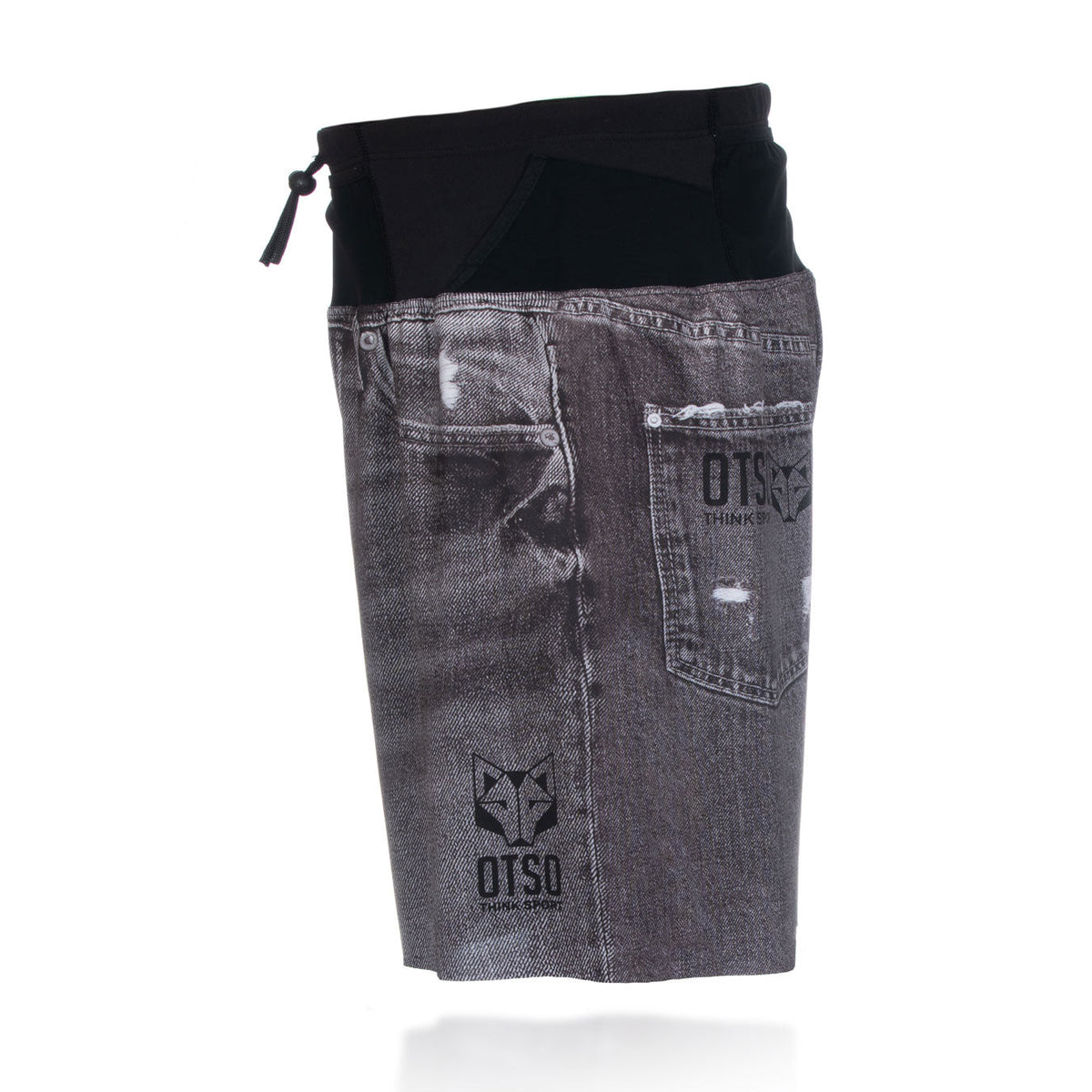 OTSO Herren Laufshorts - Black Jeans – Produktansicht 7