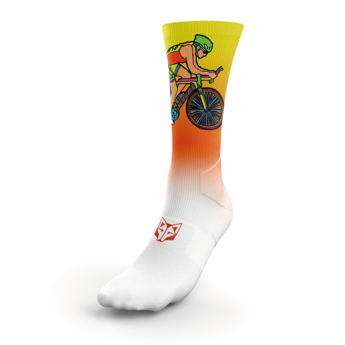 OTSO Sublimierte Sportsocken - Time to tri Woman Bike – Produktansicht