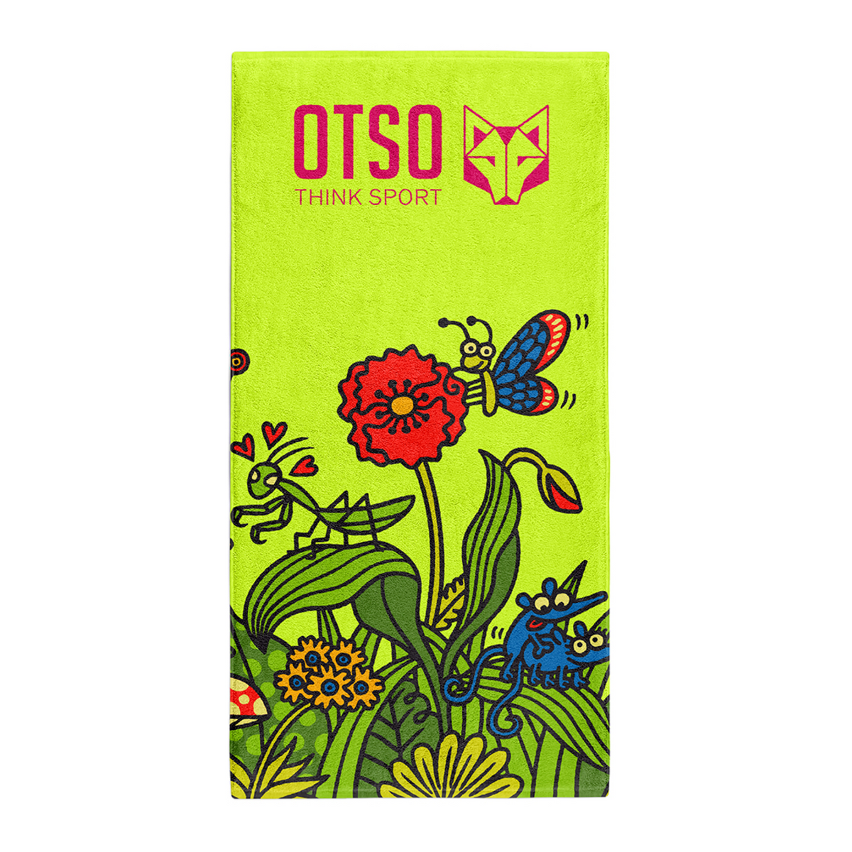 OTSO Mikrofaser-Sporthandtuch - Kukuxumusu Forest – Produktansicht 2