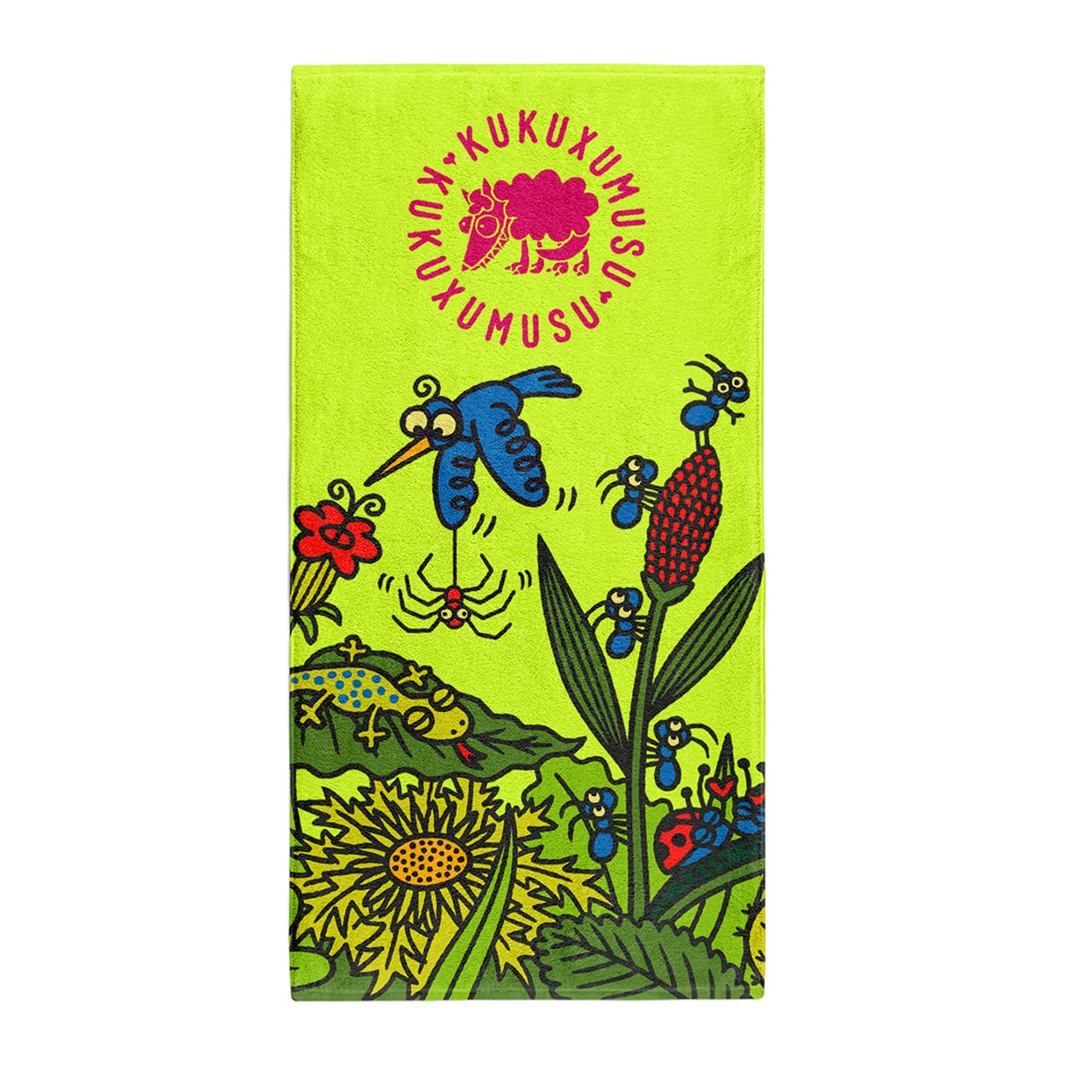 OTSO Mikrofaser-Sporthandtuch - Kukuxumusu Forest – Produktansicht