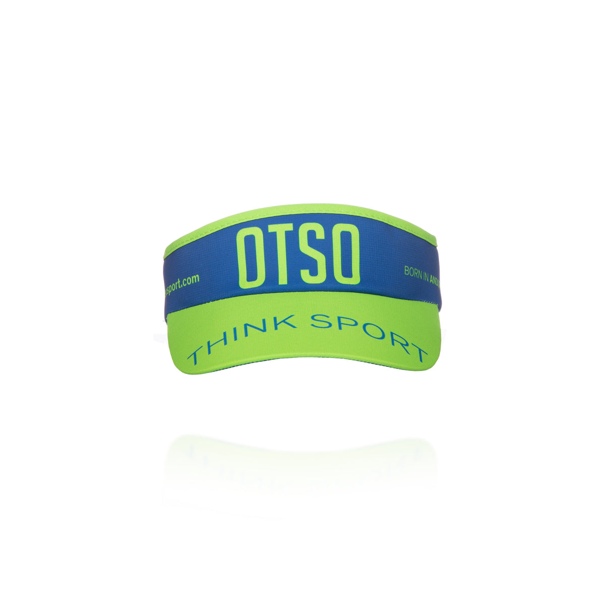 OTSO Sportvisier - Electric Blue & Fluo Green – Produktansicht 2