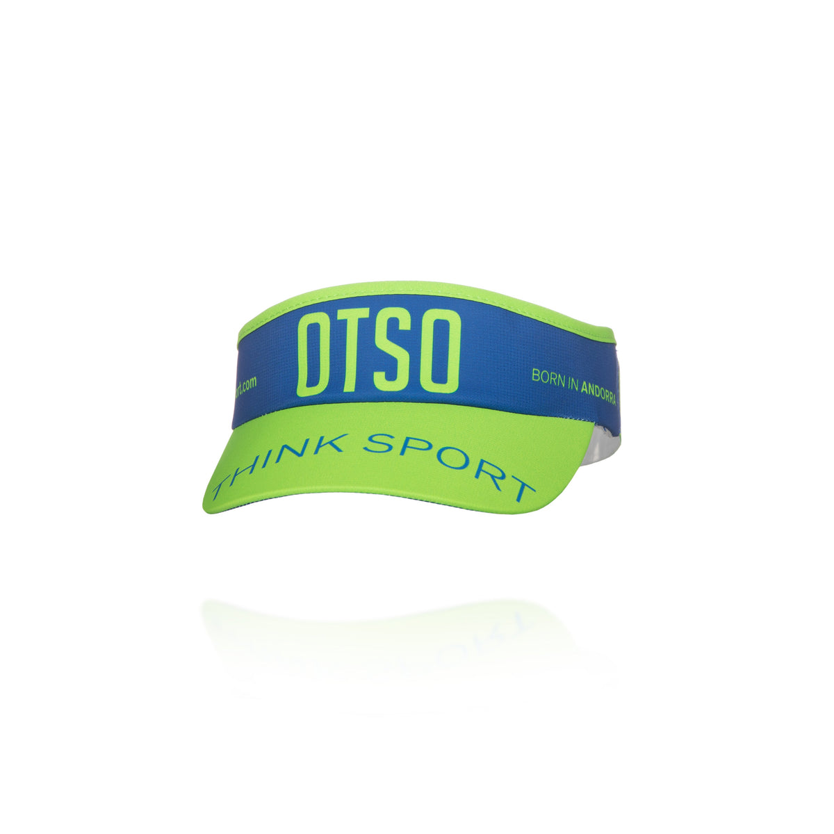 OTSO Sportvisier - Electric Blue & Fluo Green – Produktansicht 3