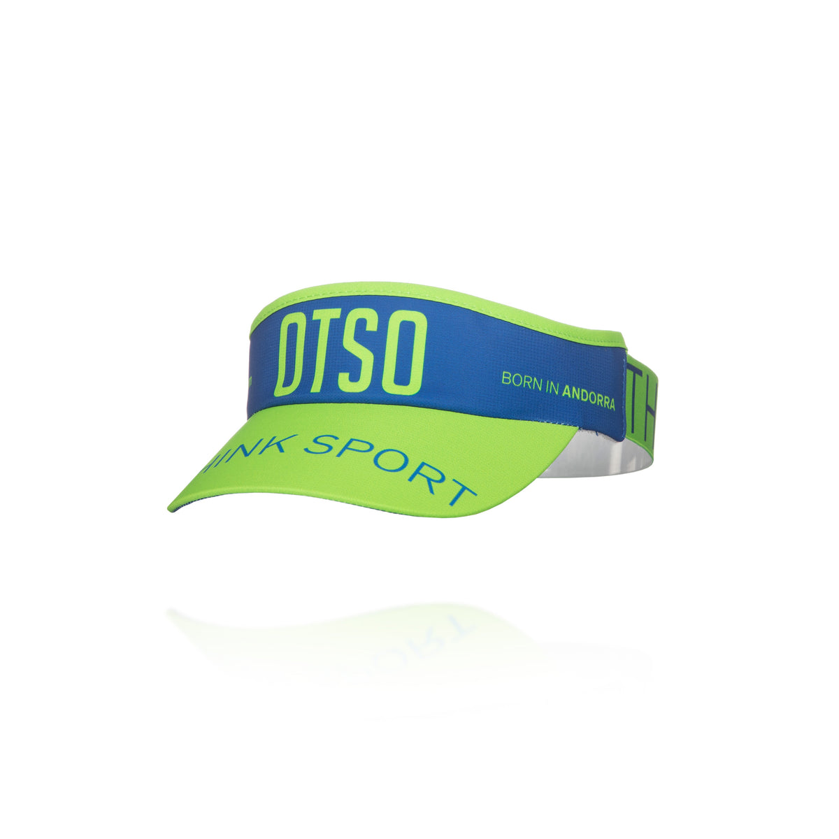 OTSO Sportvisier - Electric Blue & Fluo Green – Produktansicht 4