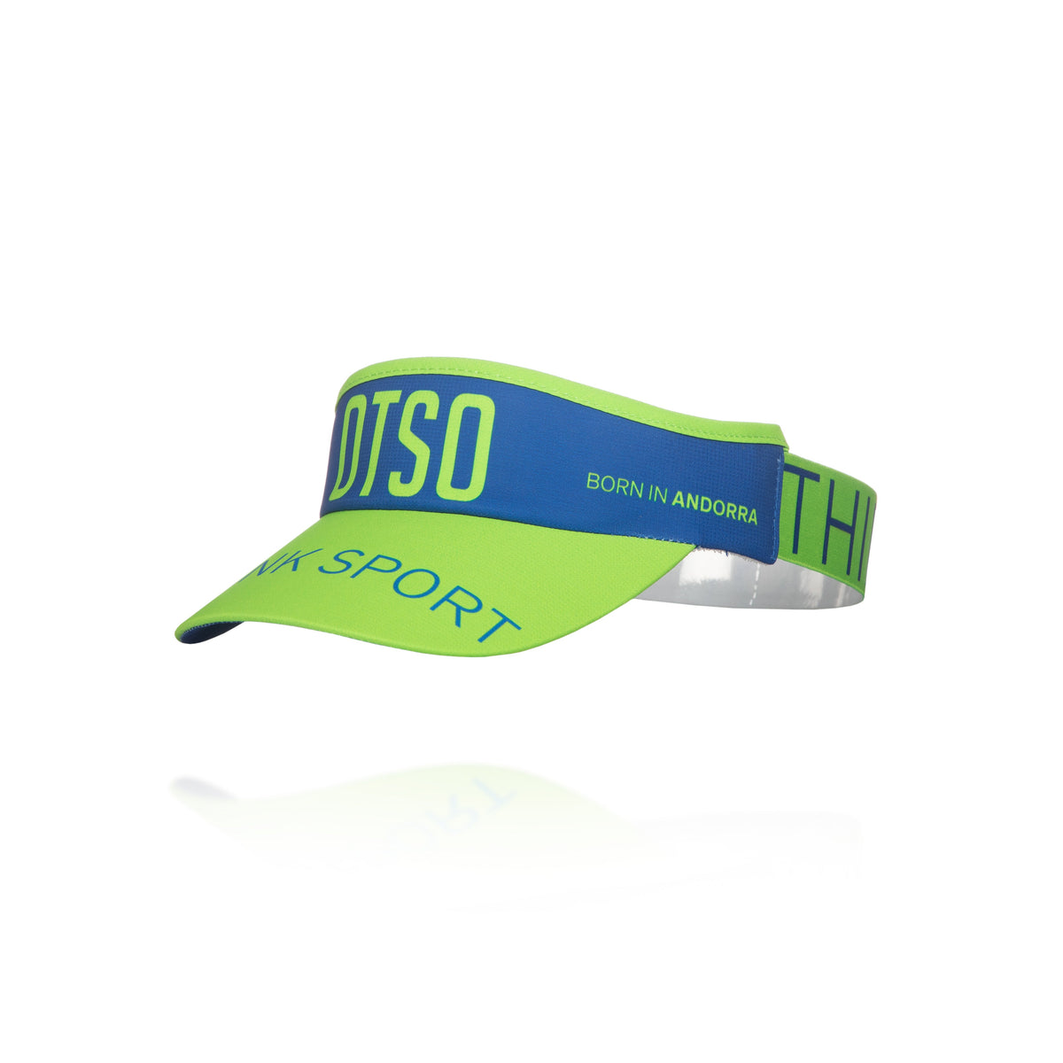 OTSO Sportvisier - Electric Blue & Fluo Green – Produktansicht 5