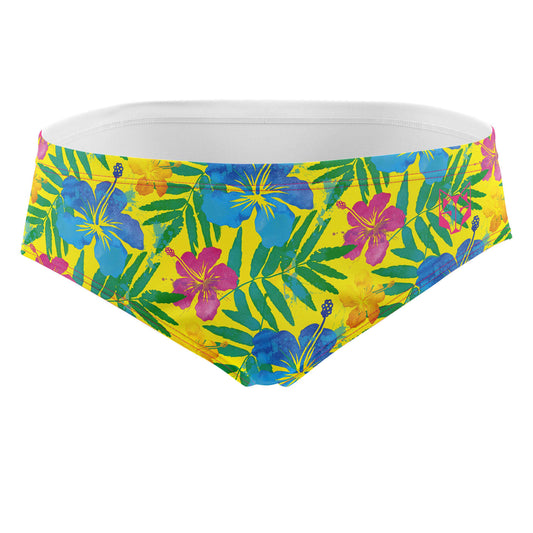 OTSO Herren Badehose Slip - Floral – Produktansicht