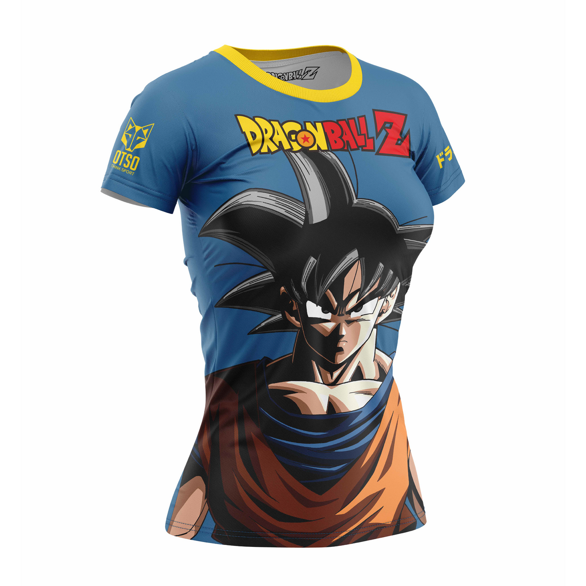 OTSO Damen Kurzarm-Funktionsshirt - Dragon Ball Z Goku – Produktansicht