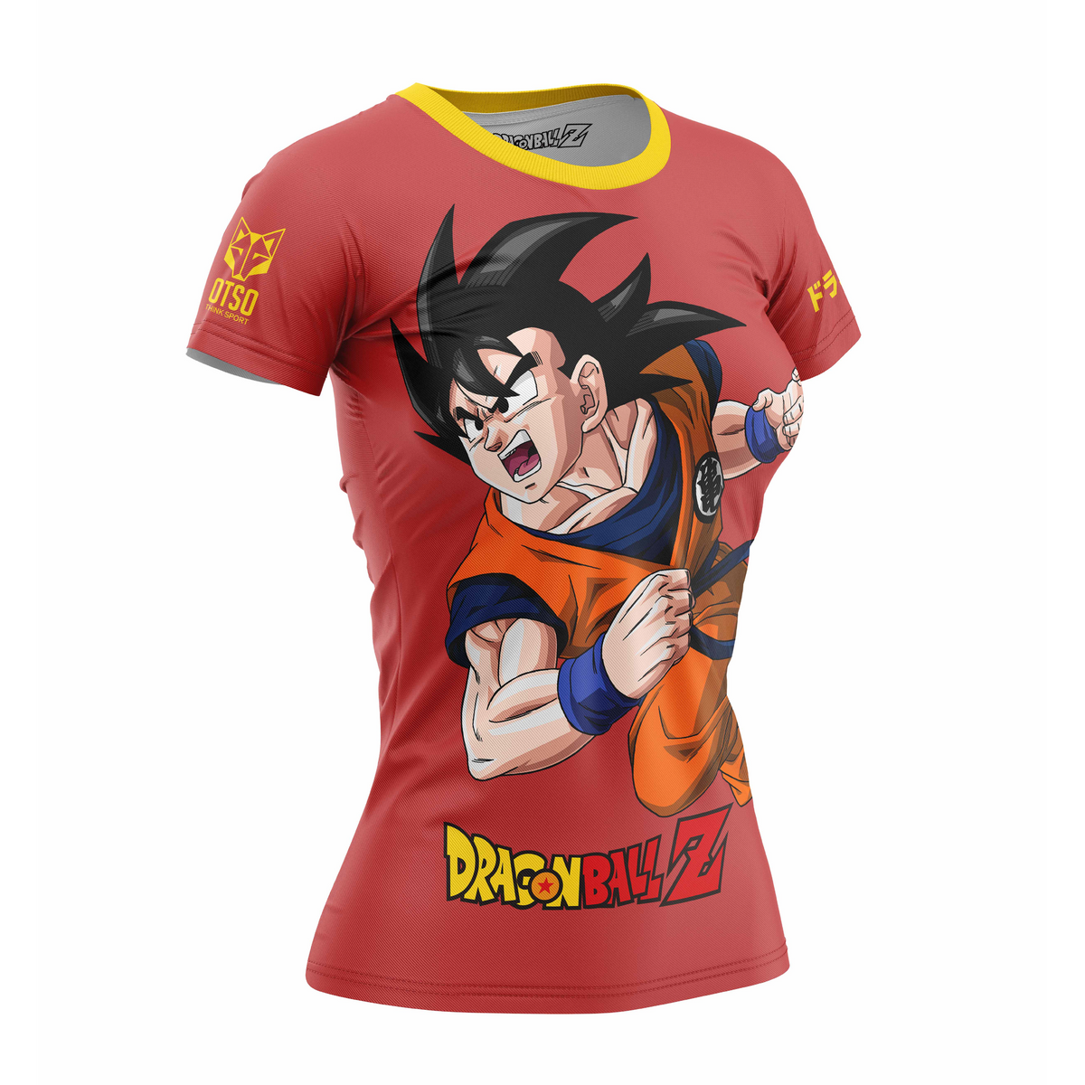 OTSO Damen Kurzarm-Funktionsshirt - Dragon Ball Z Goku Shenron – Produktansicht