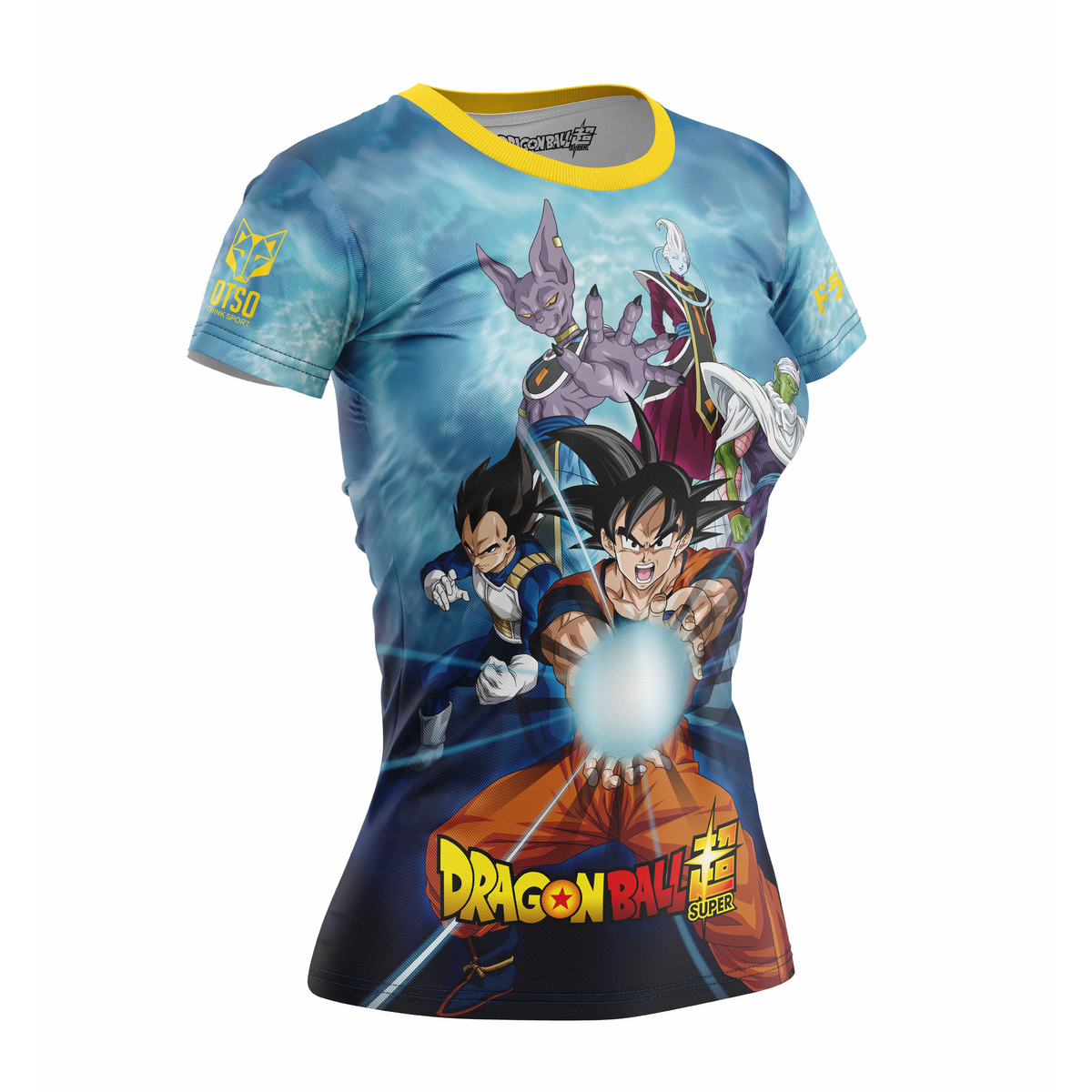 OTSO Damen Kurzarm-Funktionsshirt - Dragon Ball Super Goku Vegeta – Produktansicht