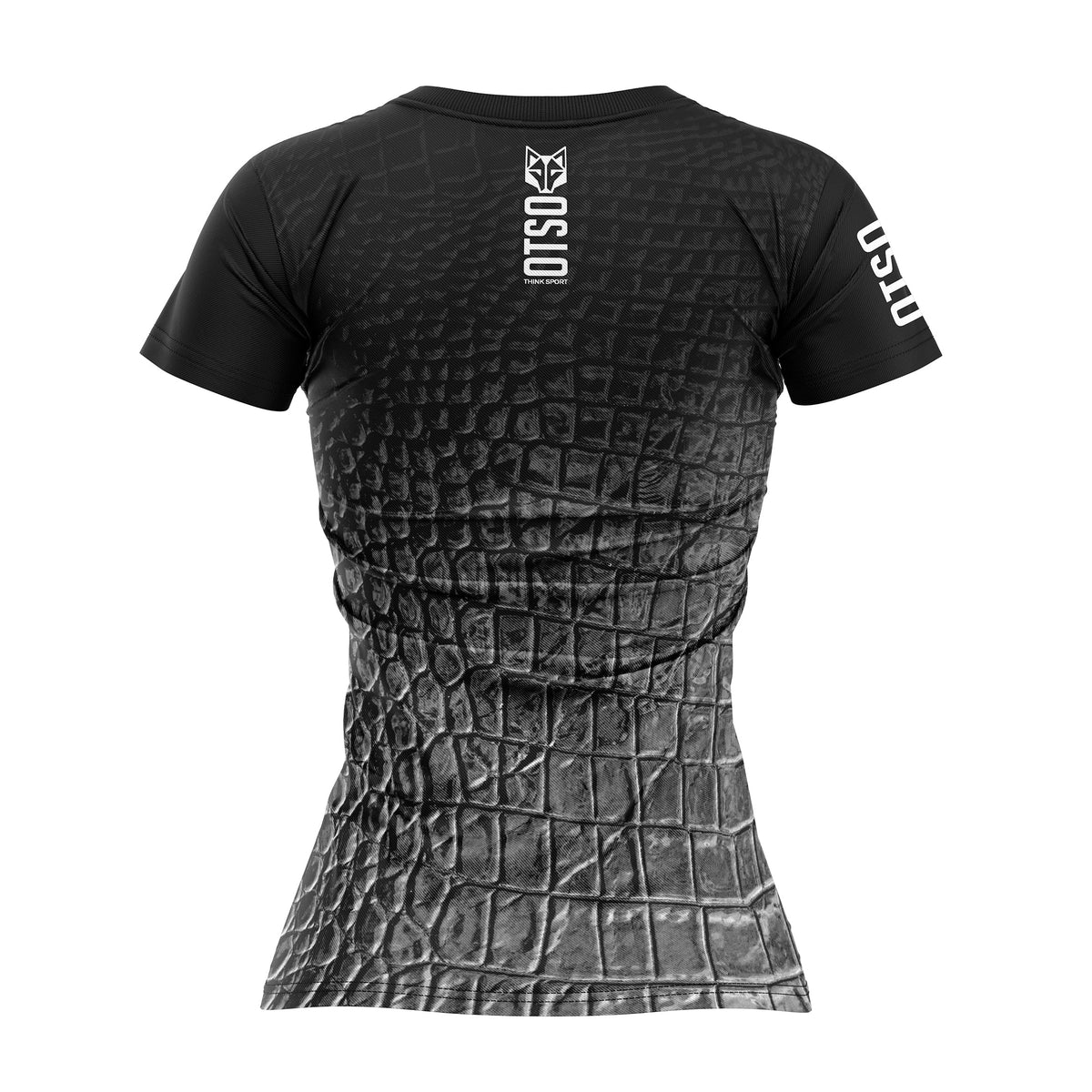 OTSO Damen Kurzarm-Funktionsshirt - Black Snake – Produktansicht 2