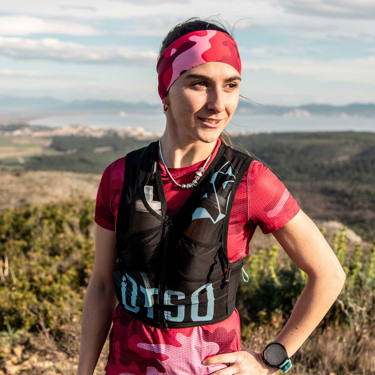 OTSO Trailrunning-Rucksack - Black & Turquoise – Produktansicht 2
