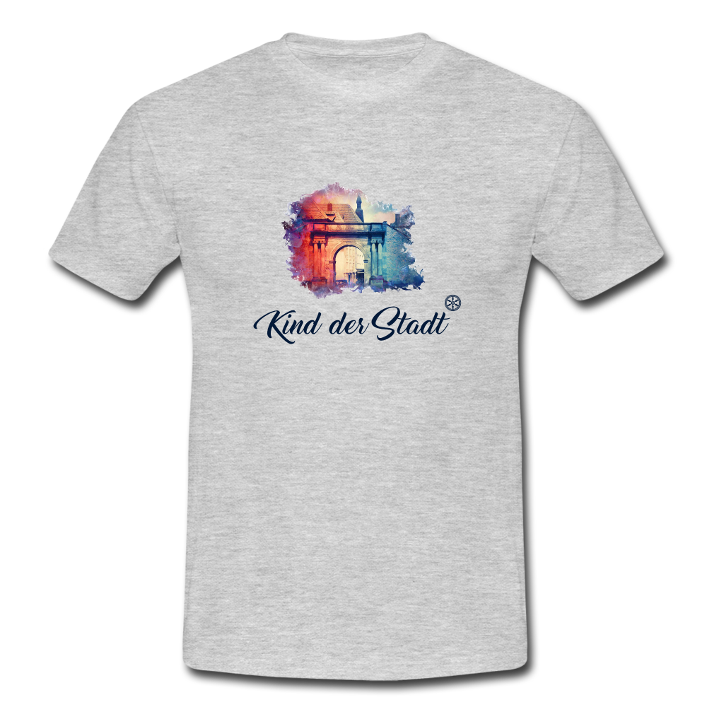 Männer T-Shirt - Grau meliert